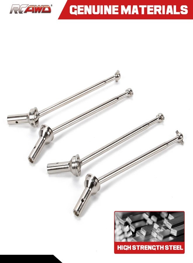 RCAWD CVD Driveshaft for ARRMA 6S, 1/7 Mojave 6S & Roller Upgrades Parts, 109mm #45 Steel Drive shafts w CVD AXLE Hop Ups for #ARA310954 Silver - Image 4